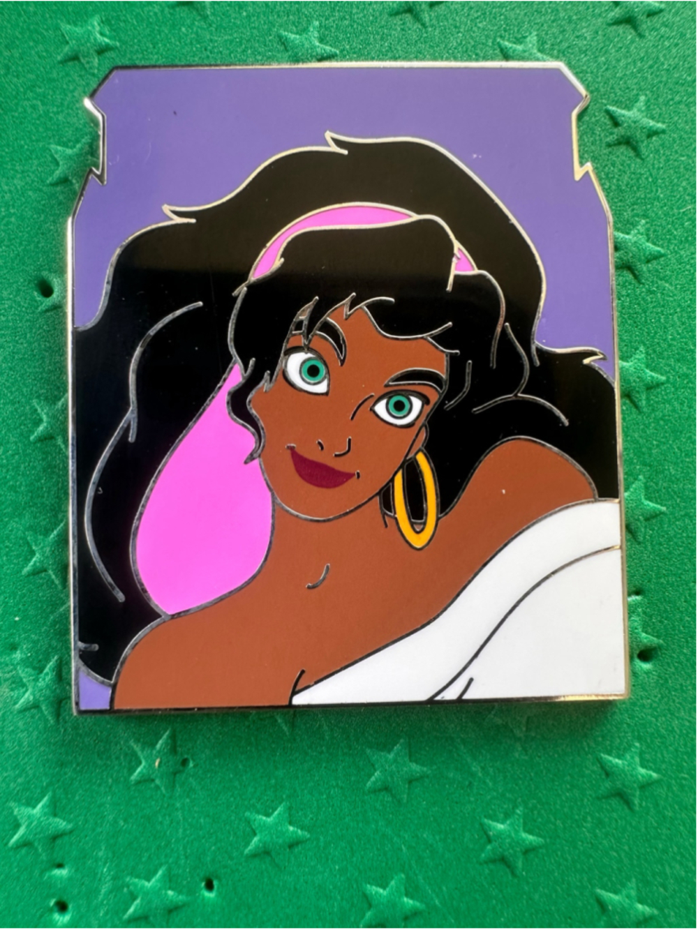 Disney Pin Hunchback Puzzle Mystery LR Esmeralda